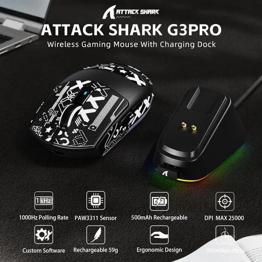 Attack Shark G3 PRO Black